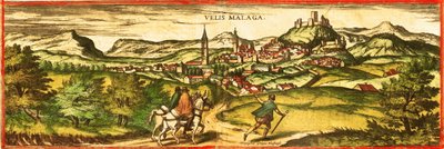 Velez Malaga, Espagne - Georg and Hogenberg Franz (1535 90) Braun