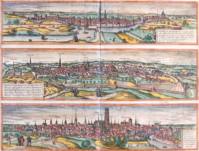 s-Hertogenbosch, Leuven, Machelen, Pays-Bas, Belgique - Georg and Hogenberg Franz (1535 90) Braun