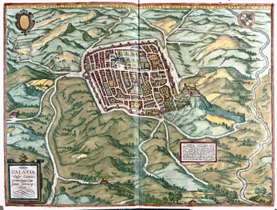 Caiazzo (province de Caserte), Italie - Georg Braun and Hogenberg Franz