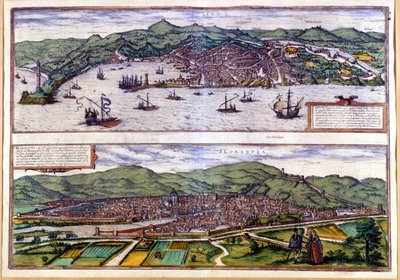 Gênes (en haut) et Florence (en bas) Vue d