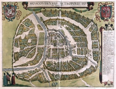 Moscou, Russie - Georg Braun and Hogenberg Franz