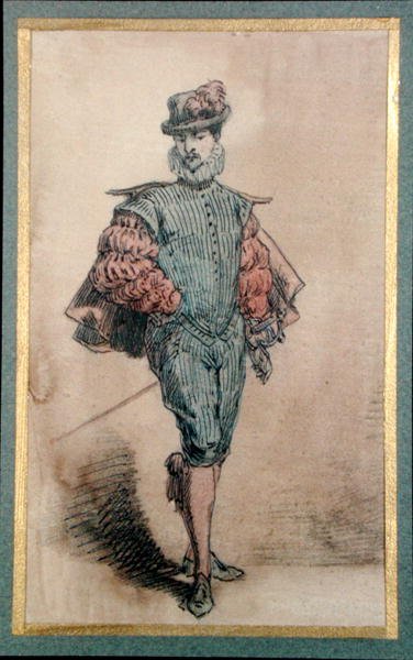 Personnage masculin en costume historique - George Sand
