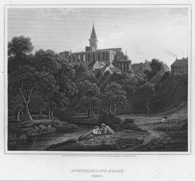 Abbaye de Dumfermling, Fifeshire (gravure) - George (after) Arnald