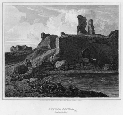 Château de Dunbar, Haddingtonshire (gravure) - George (after) Arnald