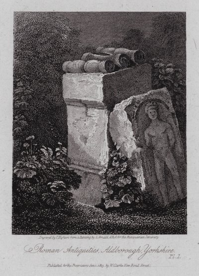 Antiquités romaines, Aldborough, Yorkshire (gravure) - George (after) Arnald