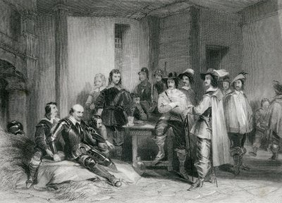 Mort du comte de Lindsey (gravure) - George (after) Cattermole
