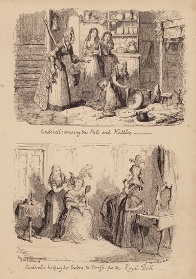 Cendrillon et la pantoufle de verre - George (after) Cruikshank