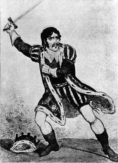 Edmund Kean (1787-1833) en Richard III - George (after) Cruikshank