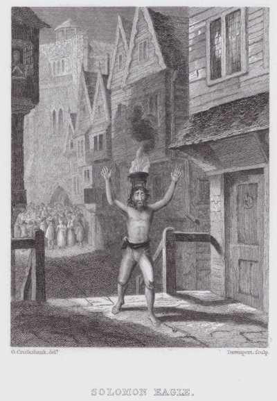 Solomon Eagle (gravure) - George (after) Cruikshank