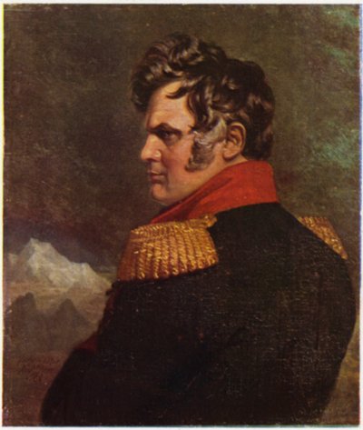 Portrait du général Ermoloff (lithographie couleur) - George (after) Dawe