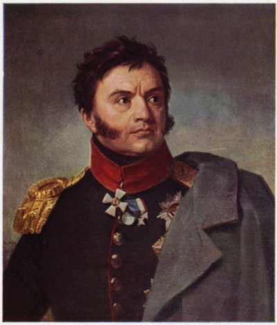 Portrait de Nikolay Raevsky (lithographie couleur) - George (after) Dawe