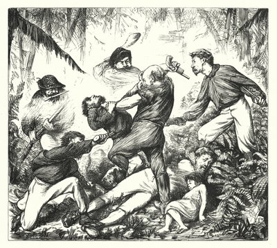 Un duel de fusils en Arkansas (gravure) - George (after) Du Maurier