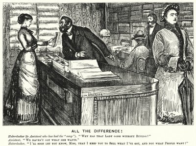 Caricature de Punch : Toute la différence ! (gravure) - George (after) Du Maurier
