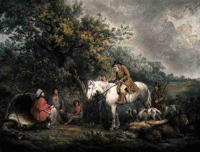 Morning, or The Benevolent Sportsman, gravé et pub. par Joseph Grozer - George (after) Morland