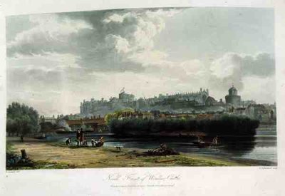 La façade nord du château de Windsor, de 
