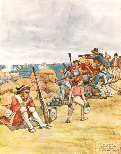 Au siège de Belle-Île, illustration de 