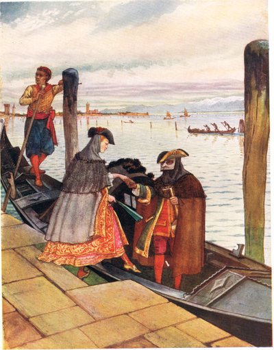 La Biondina en Gondoletta, illustration de 