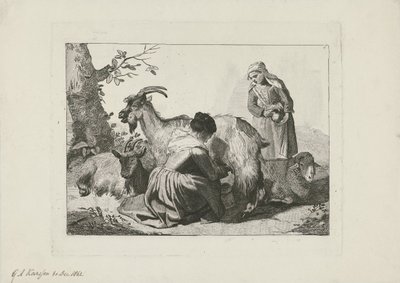 Traite des chèvres - George Andries Karsen