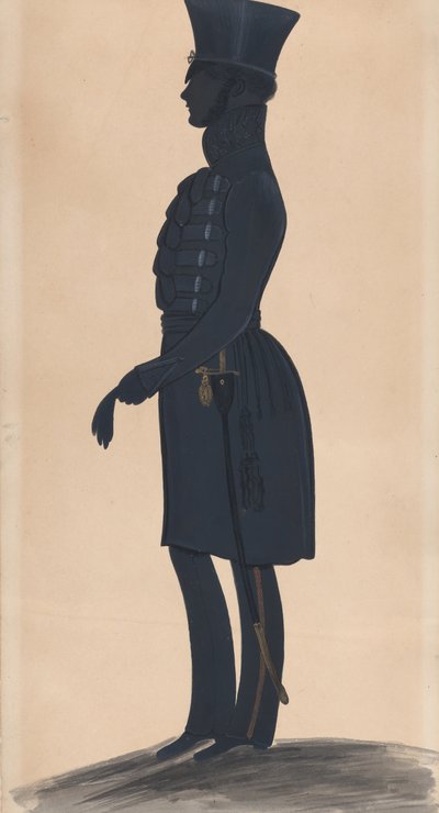 Colonel H.J. Daniell, en pied à gauche, 1827-44 - George Angelo Crowhurst