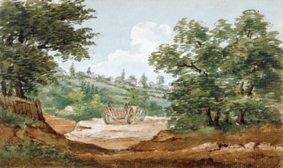 Vue des fouilles du tunnel de Highgate, Londres, 1812 - George Arnald