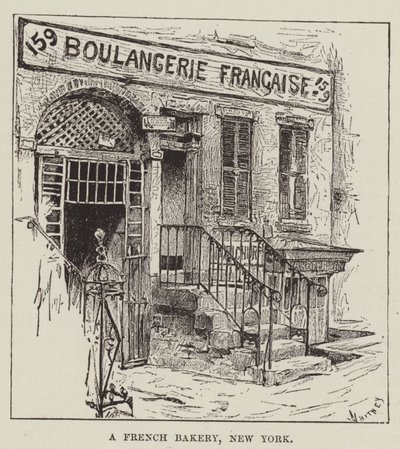 Une boulangerie française, New York - George Augustus Sala