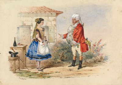Adina et Dr. Dulcamara, Scène de L