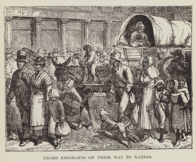 Émigrants noirs en route pour le Kansas - George Augustus Sala