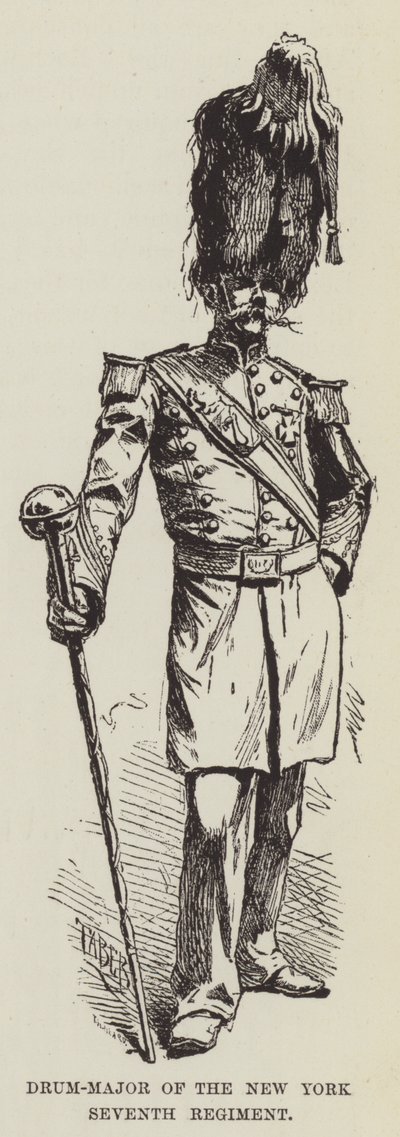 Tambour-major du septième régiment de New York - George Augustus Sala