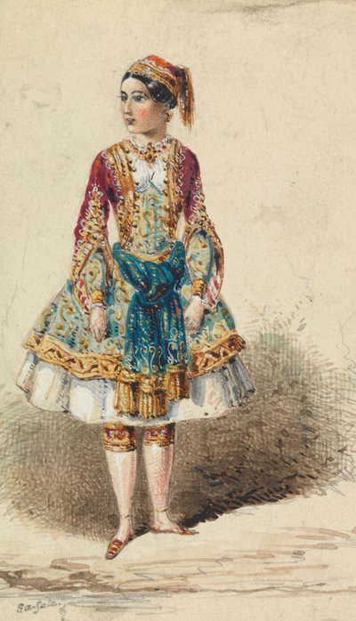 Fille en costume proche-oriental - George Augustus Sala