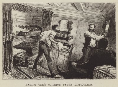 Faire sa toilette dans des conditions difficiles - George Augustus Sala
