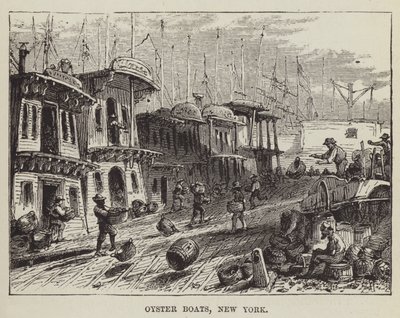 Bateaux à huîtres, New York - George Augustus Sala