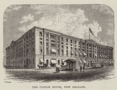 La douane, La Nouvelle-Orléans - George Augustus Sala