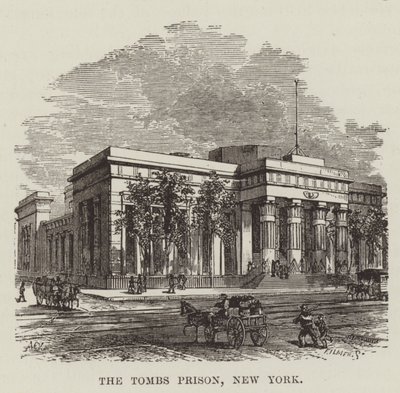 La prison des Tombs, New York - George Augustus Sala