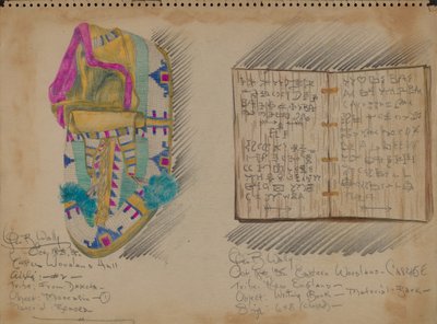 Mocassin et livre d