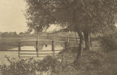 Sur la Sow près de la maison de Walton à Shallowford, années 1880, imprimé en 1888 - George Bankart