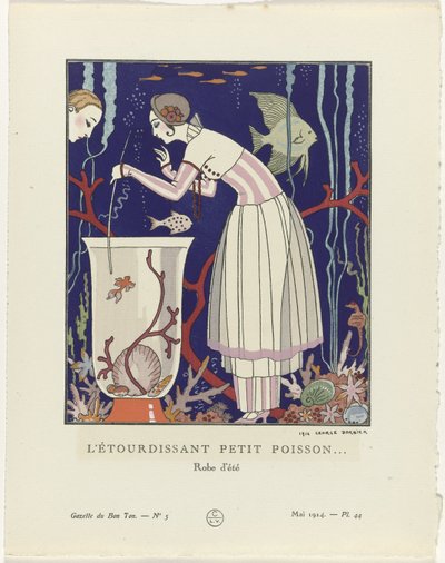Gazette du Bon Ton, 1914 - No. 5, Pl. 44: L