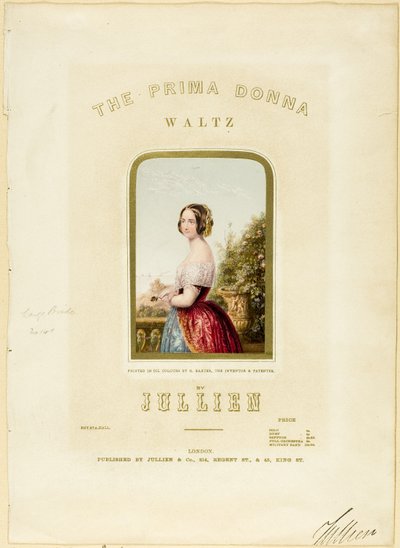 La Mariée, couverture pour la musique de la valse Prima Donna - George Baxter