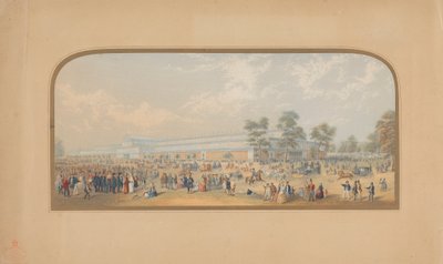 La Grande Exposition : Vue extérieure du sud-ouest - George Baxter