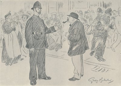 La police et le peuple, 1920 - George Belcher