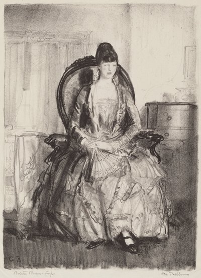 Dame avec un éventail - George Bellows