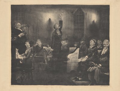 Réunion de prière, deuxième pierre - George Bellows