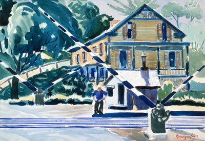 Passage à niveau, Les Berkshires, c.1925 - George Benjamin Luks