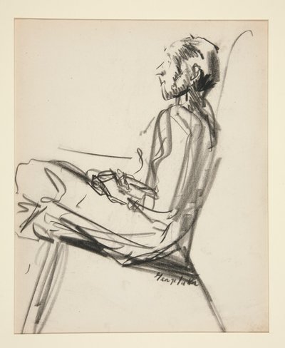 Homme assis - George Benjamin Luks