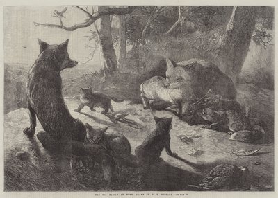 La famille de renards à la maison - George Bouverie Goddard