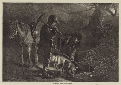 La Saison de Chasse, Bouchage des Terriers - George Bouverie Goddard