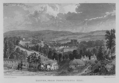 Exeter, depuis Pensylvania Hill - George Bryant Campion