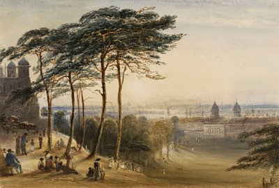 Greenwich depuis Observatory Hill, vers 1850 - George Bryant Campion