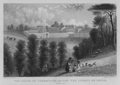 Maison de correction, etc. pour le comté de Devon, Exeter (gravure) - George Bryant Campion
