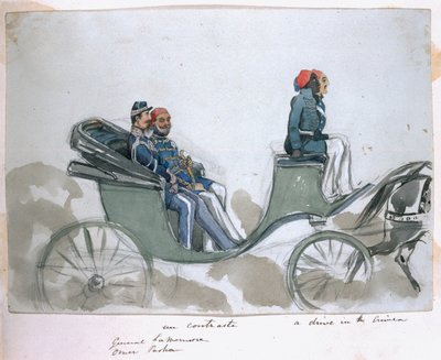 Un contraste : Général La Marmora et Omar Pacha, une promenade en Crimée, d