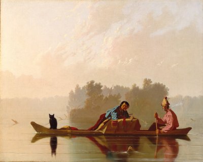 Commerçants de fourrures descendant le Missouri - George Caleb Bingham